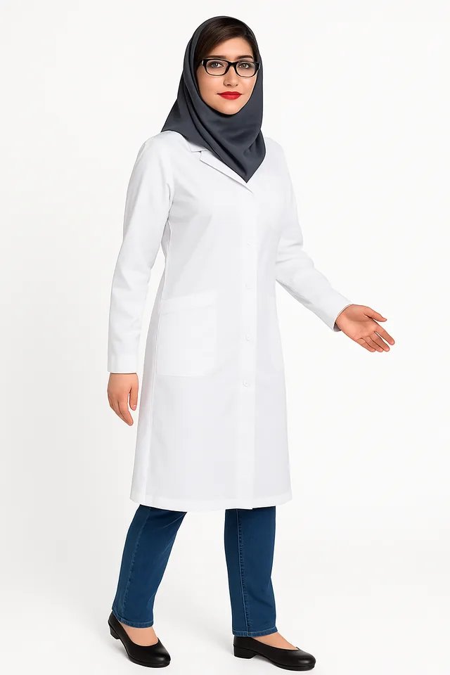 روپوش کار سفید زنانه